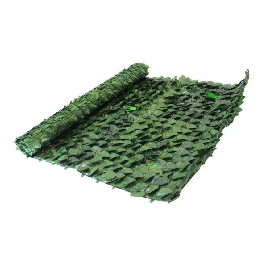 Rotolo di foglie finte in tessuto plastificato deocrazione e separè- ideale per giardino balconi e verande