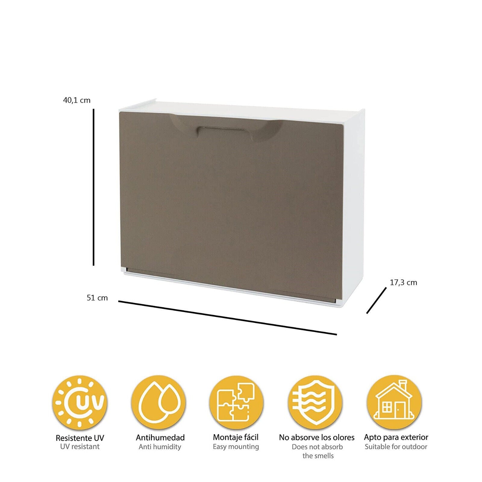 Mobile a scarpiera impilabile modello Unika