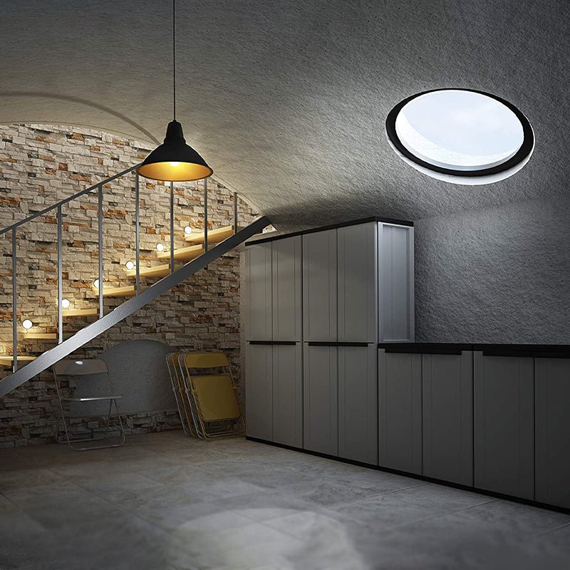 Armadio basso porta oggetti in plastica 2 ante 1 ripiano cm68x38 85h