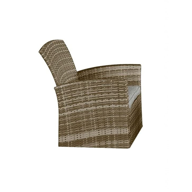 Salotto per esterno in polirattan Century divano poltrone e tavolino per giardino