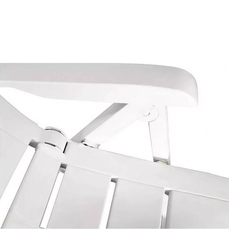 Sedia da esterno in resina pieghevole con braccioli richiudibile per giardino e veranda