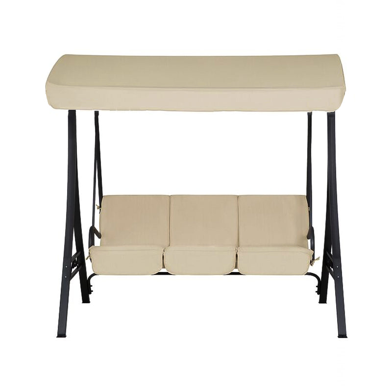 Dondolo Bolero 3 posti da giardino testa di moro in acciaio