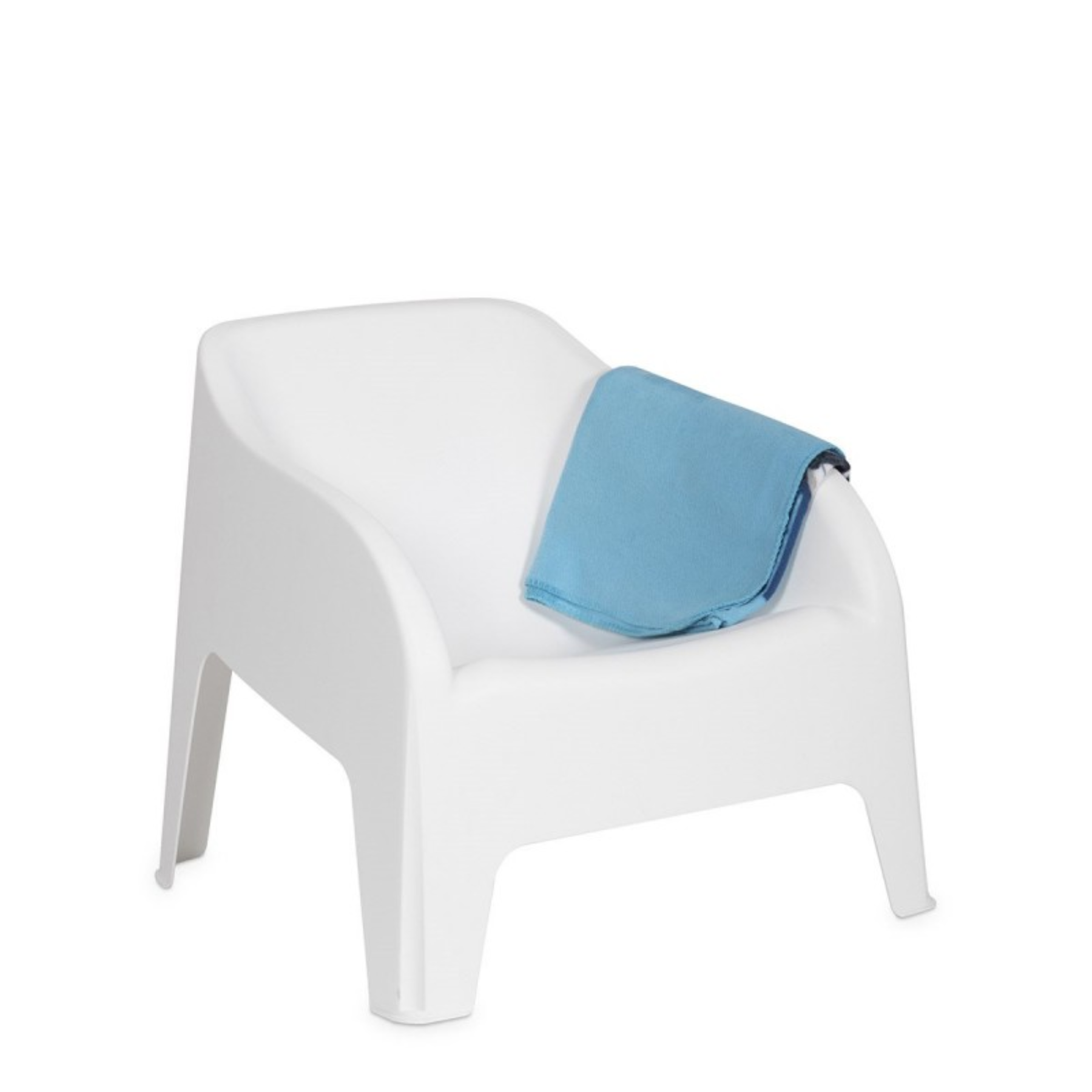 Poltrona in resina per esterni Polignano sedia impilabile da giardino